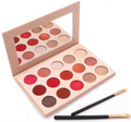 15-Color Red & Rose Gold Makeup Palette