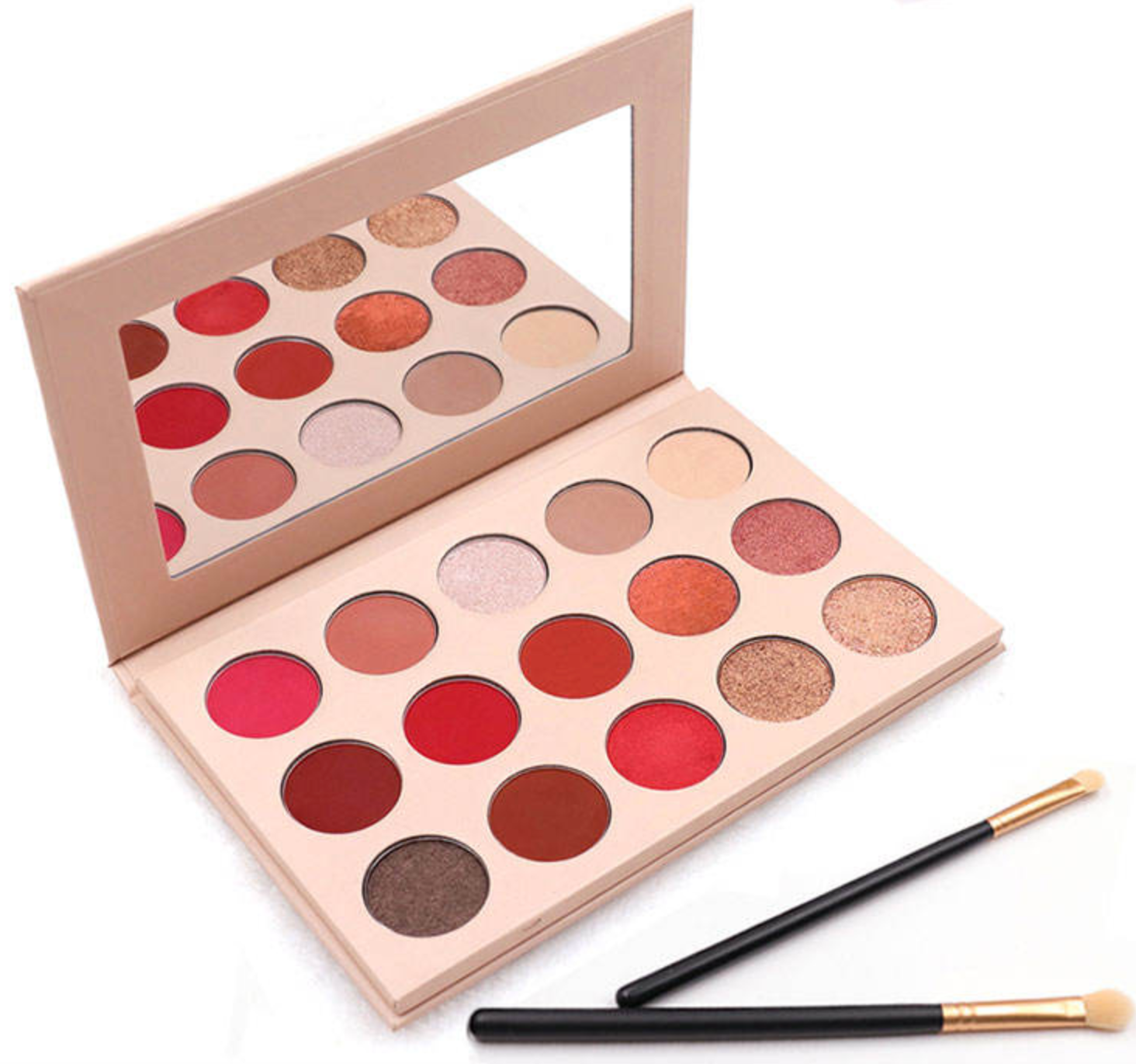 15-Color Red & Rose Gold Makeup Palette